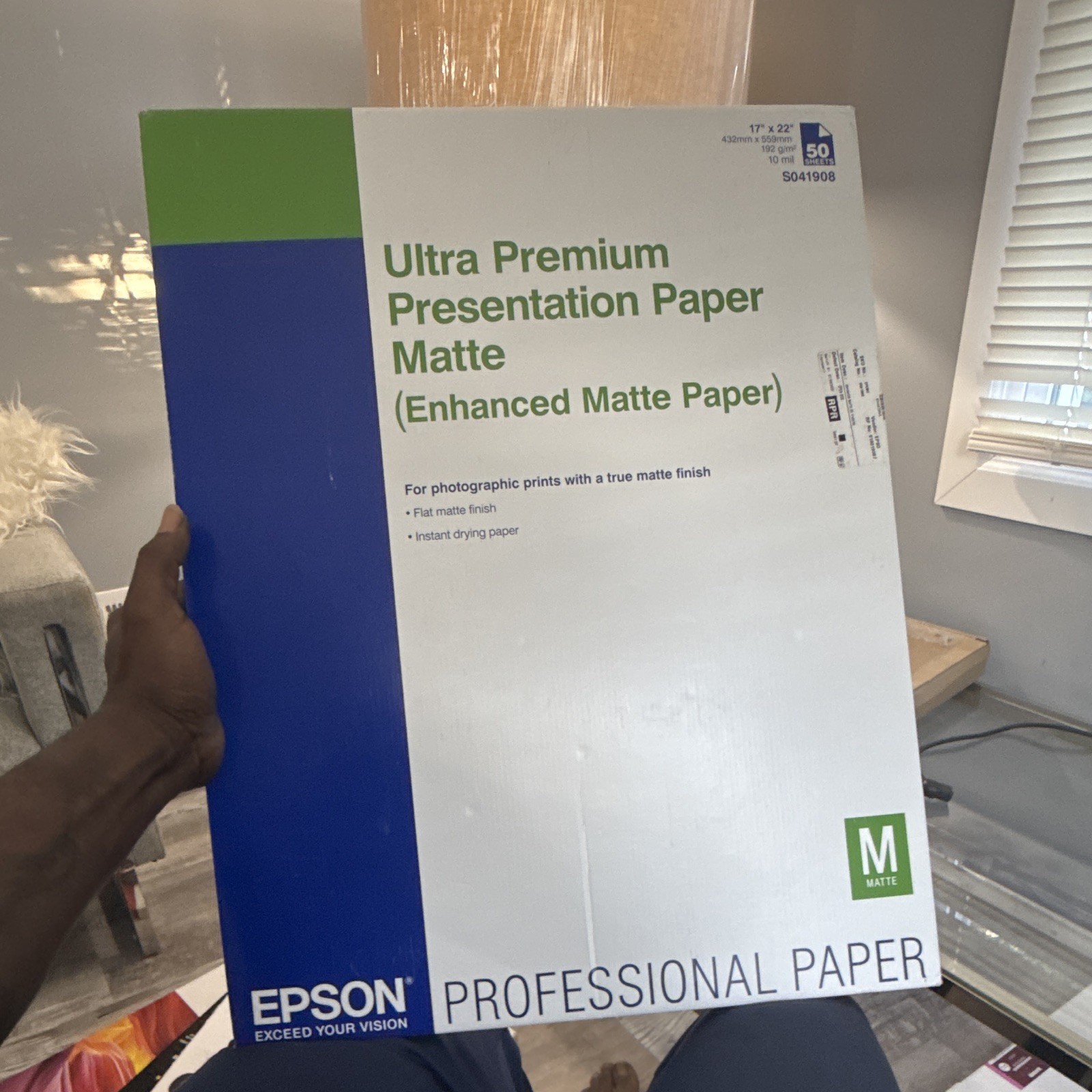 Epson Ultra Premium Presentation Matte Inkjet Paper 17x22 192gsm 50 Sheets
