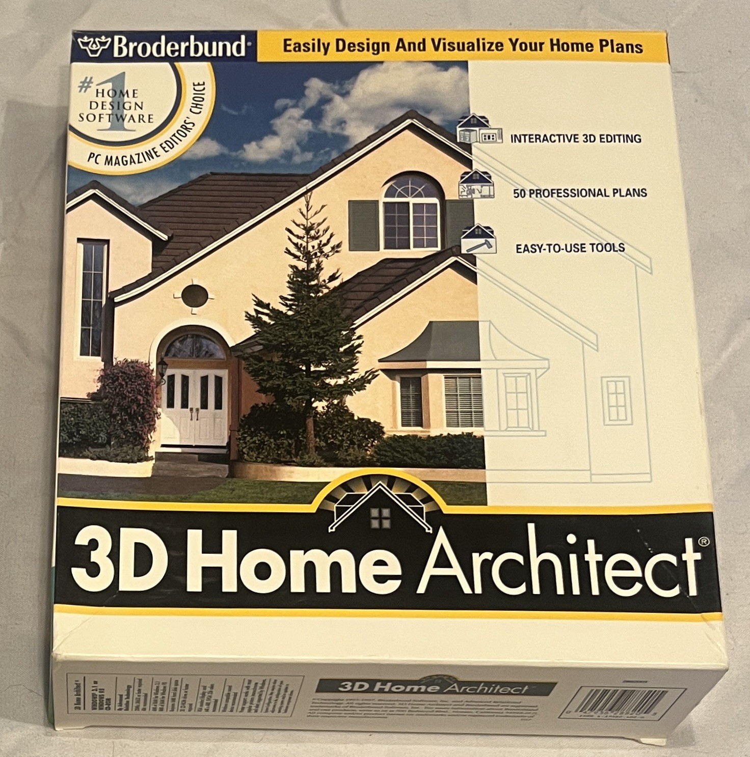 Broderbund 3D Home Architect 3.0 Interiors Deluxe 2.0 Win 95 Home Plans Remodel