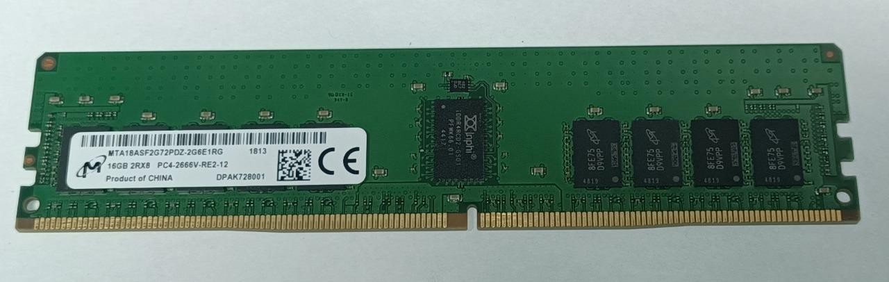 7x Micron 16GB PC4-21300 DDR4-2666MHz ECC 2Rx4 SERVER Memory MTA18ASF2G72PDZ