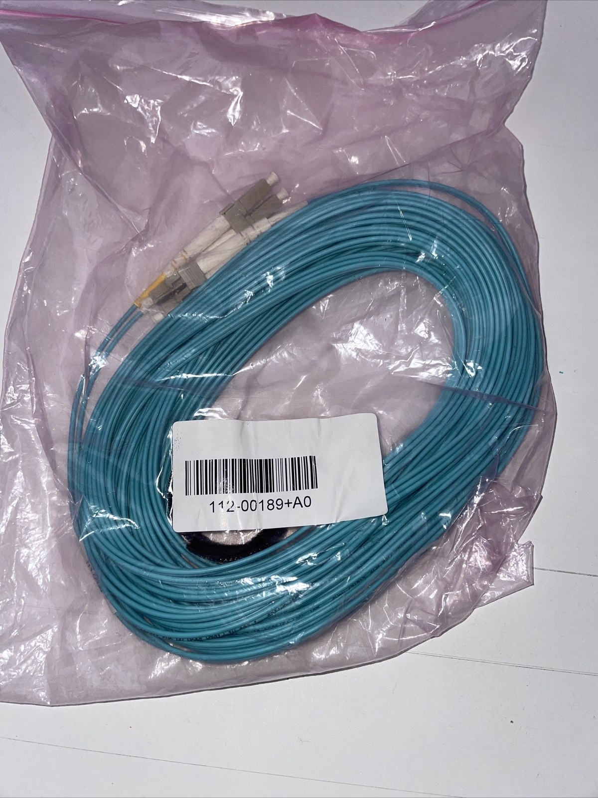 Molex OM3 Multi Mode LC LC Duplex Fiber Optic Cable 15M