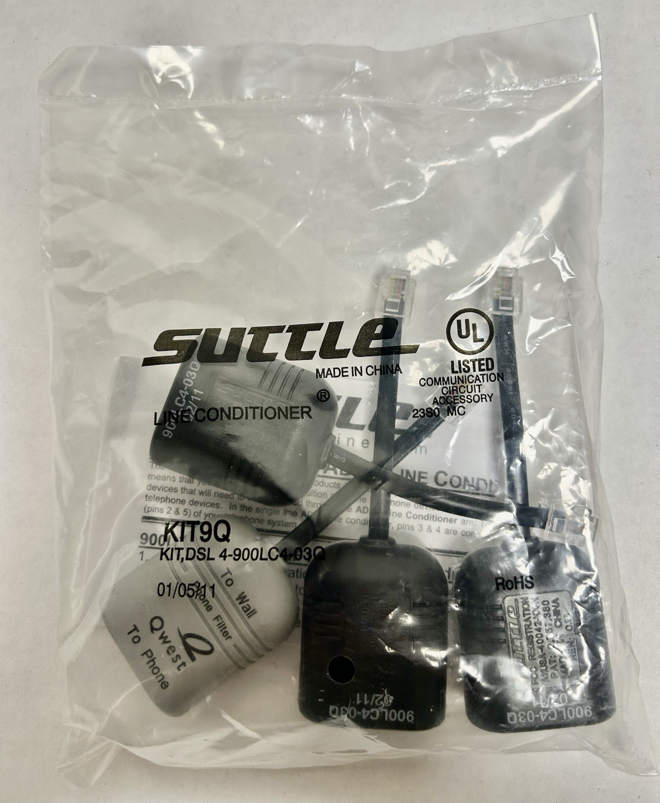 Suttle Line Conditioner Kit for Qwest KIT9Q DSL 4-900LC4-03Q RJ-11