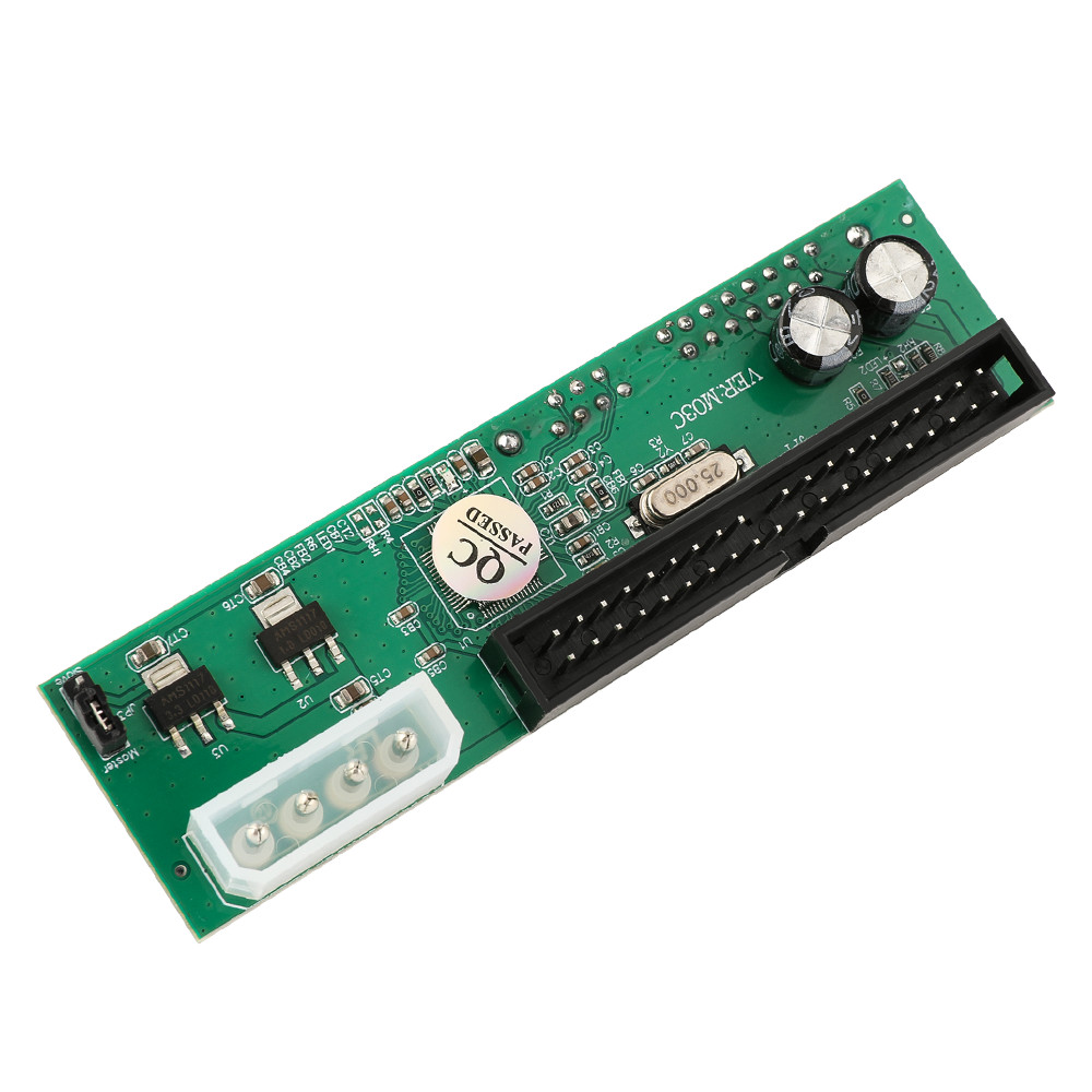 PATA IDE to Serial ATA SATA Adapter Converter Card for 3.5/2.5 HDD DVD 7+15Pin