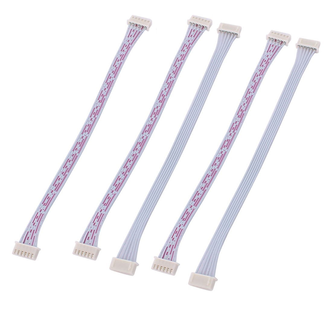 5Pcs Dual End XH2.54 6Pin Female Connector Cable 20cm Length w Pin Header