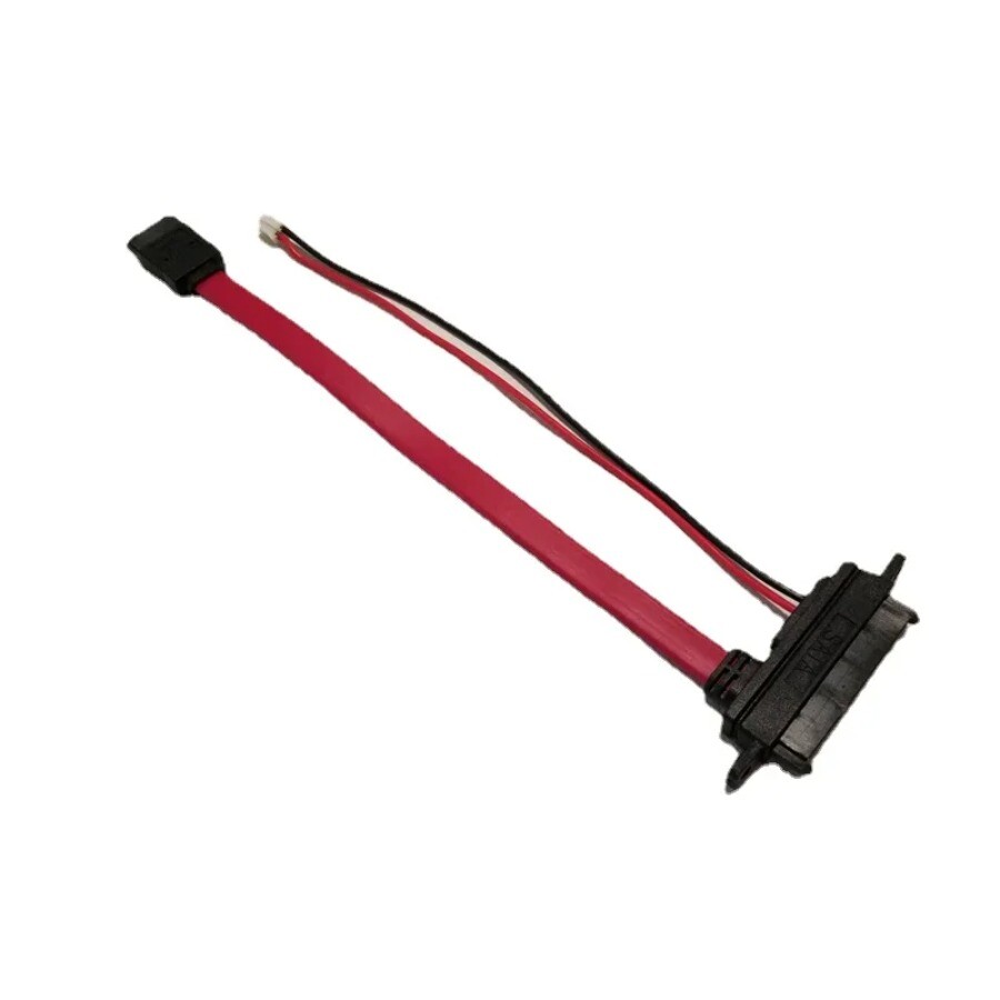SATA 22Pin to 7Pin  2Pin FDD Hard Drive Data Power Cable 7+15Pin Adapter 20cm