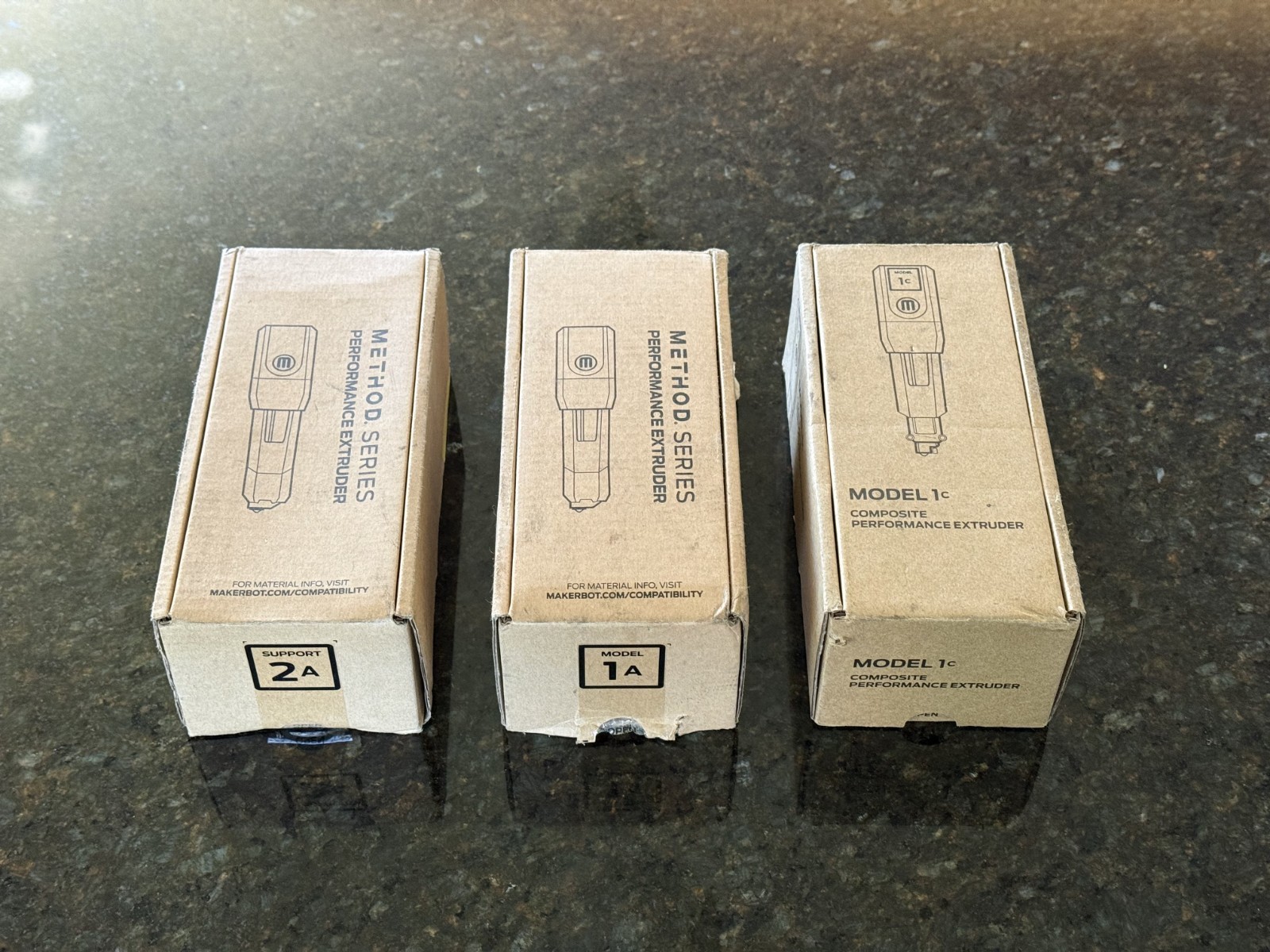 MakerBot Method Series Performance Extruders-Model 1A, Support 2A, and Model 1c