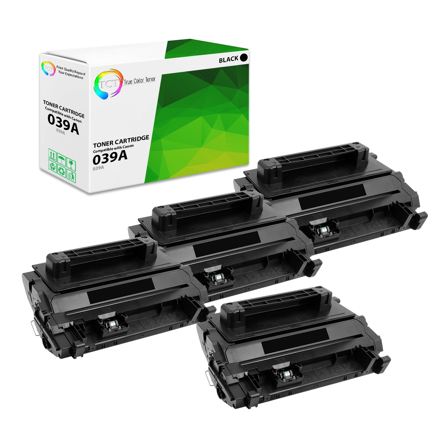 4Pk TCT 039 Black For Canon LBP351dn LBP352 Compatible Toner Cartridge 11k