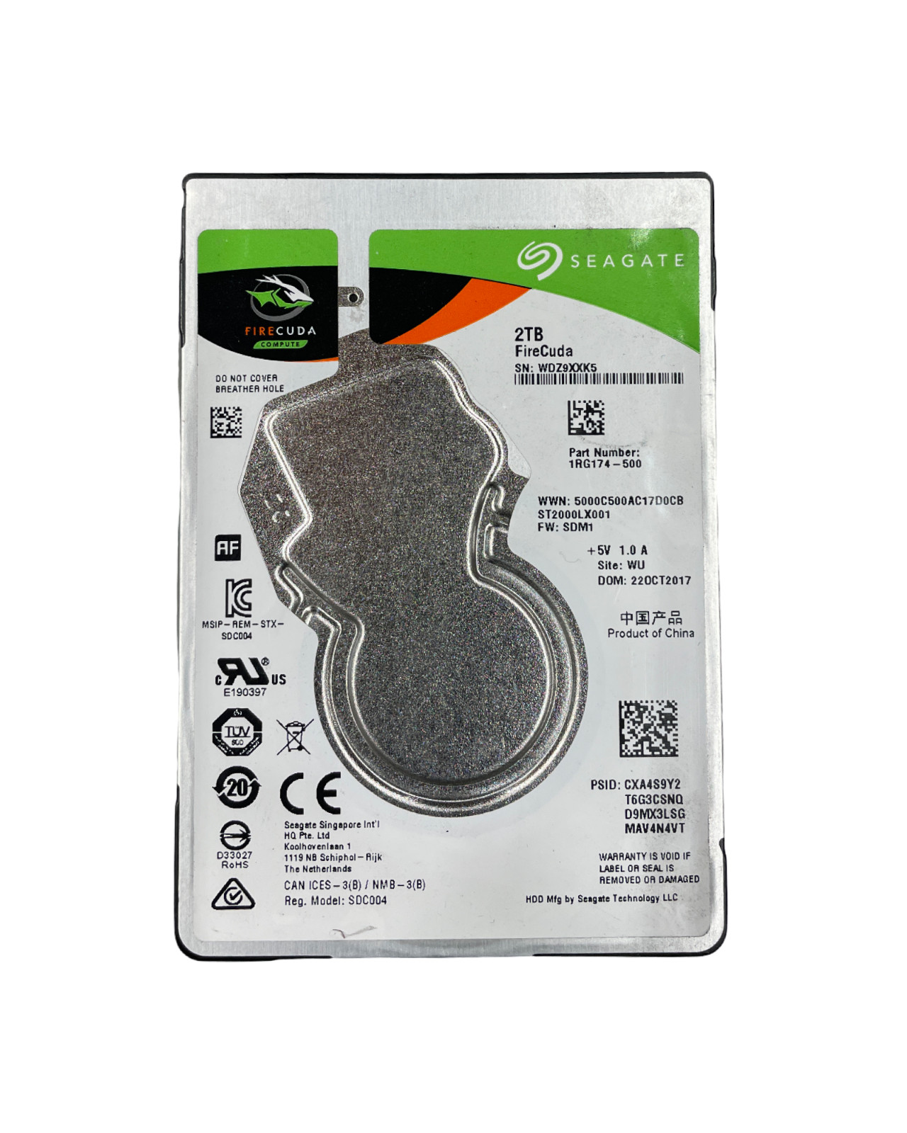 Seagate FireCuda ST2000LX001 2TB 2.5" HDD#21
