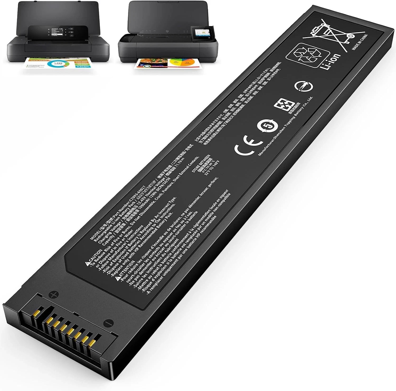 Replacement Battery OfficeJet 200, OfficeJet 250, Mobile Printer Battery, S666