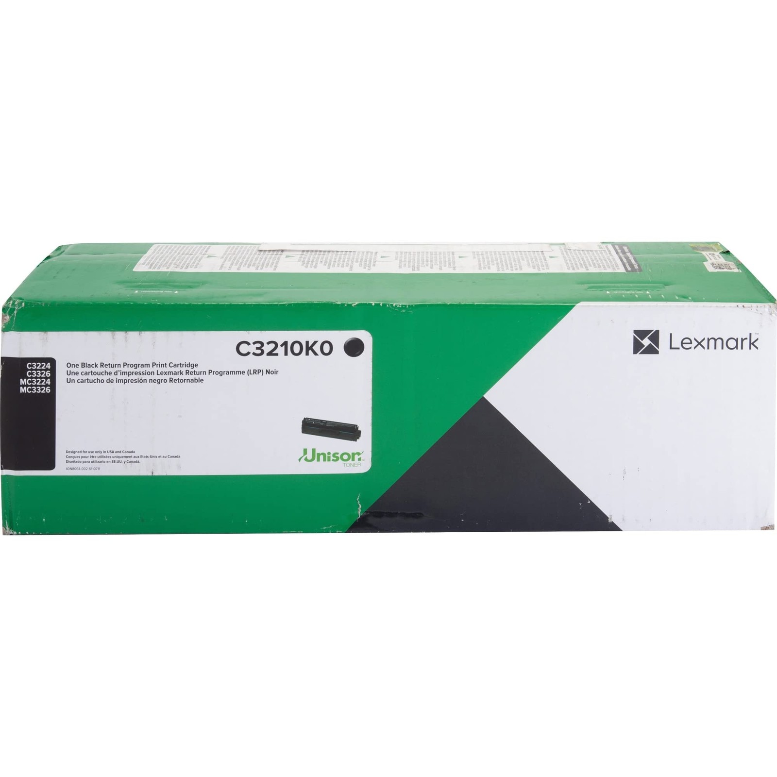 Lexmark C/MC3224, 3326, 3426 Black Return Program 1.5K Print 1 Pack,
