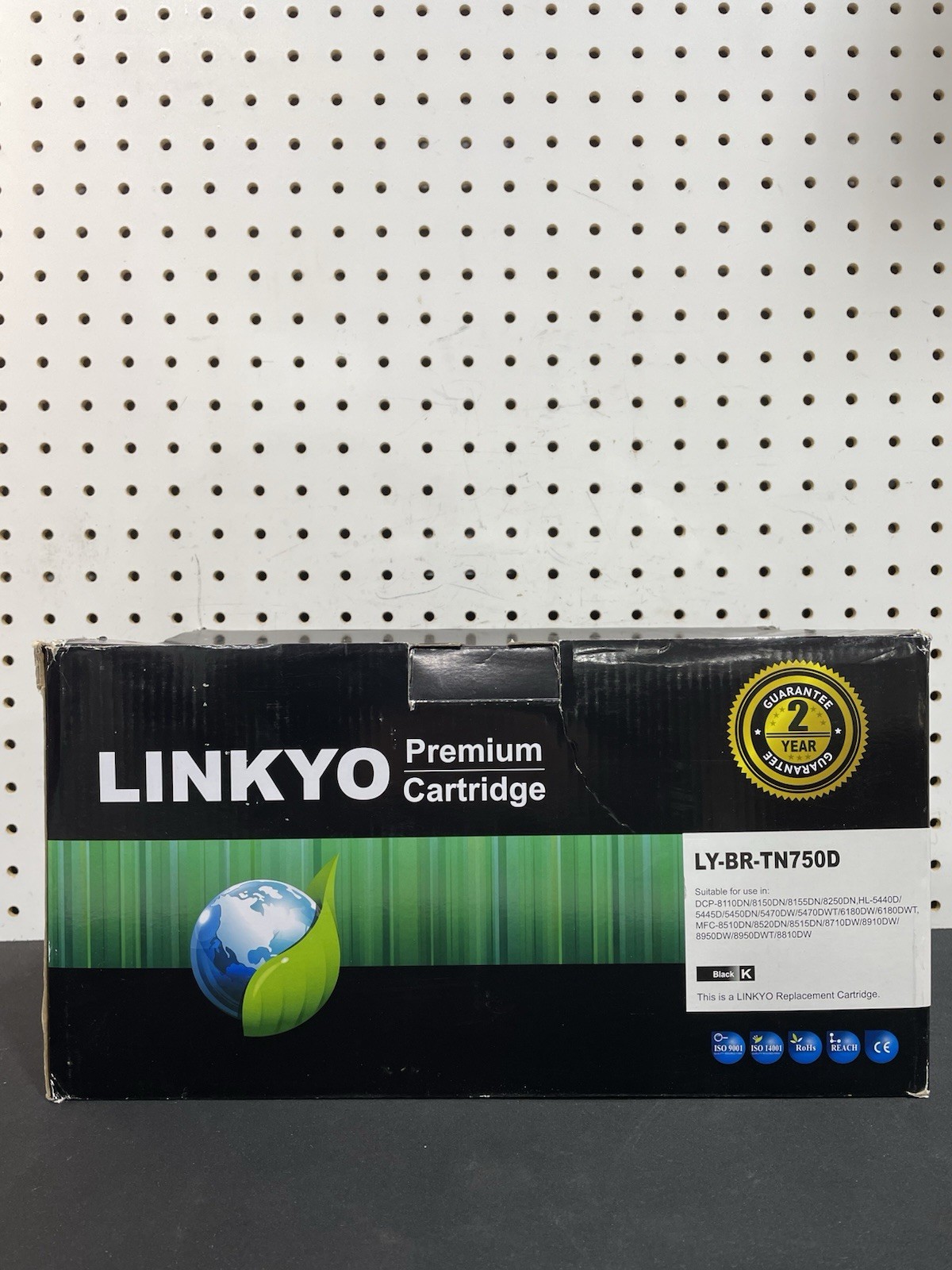 Linkyo TN760D Black Toner Cartridge Replacement for Brother Printers Open Box