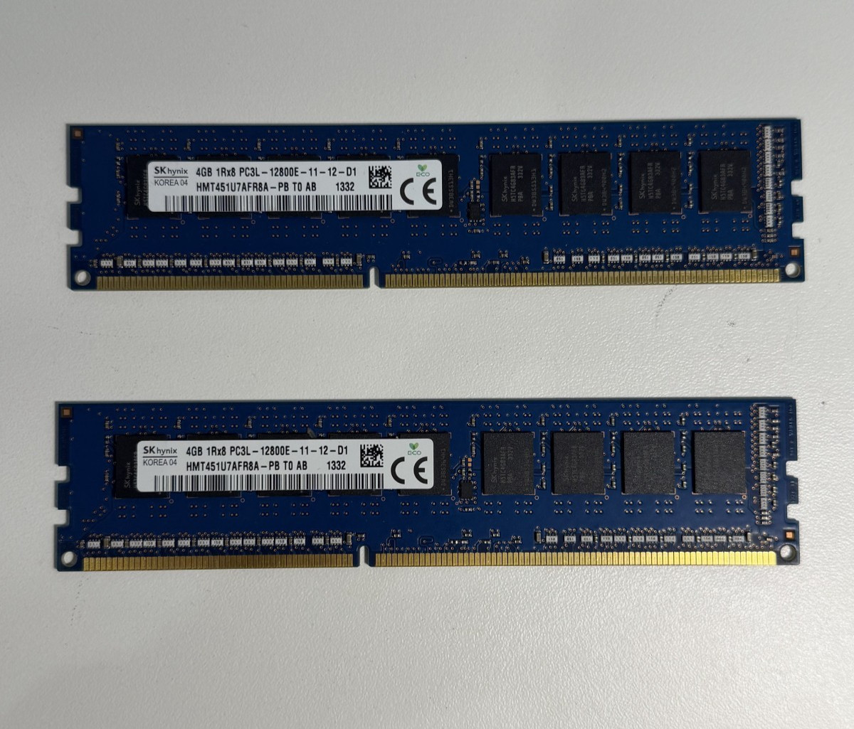 SK Hynix 4GB 1Rx8 PC3L-12800E-11-12-D1 ECC Unbuffered RAM