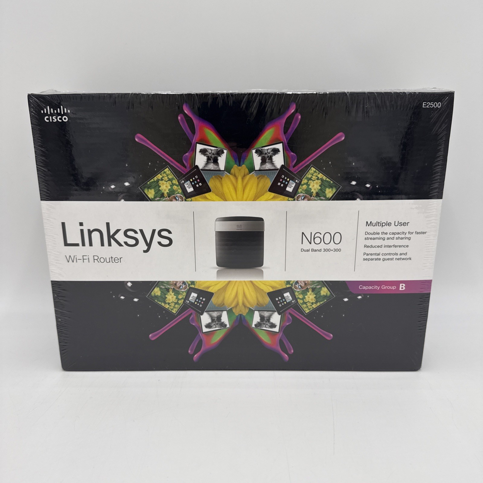 Linksys N600, Dual Band WiFi Router - New Factory Sealed