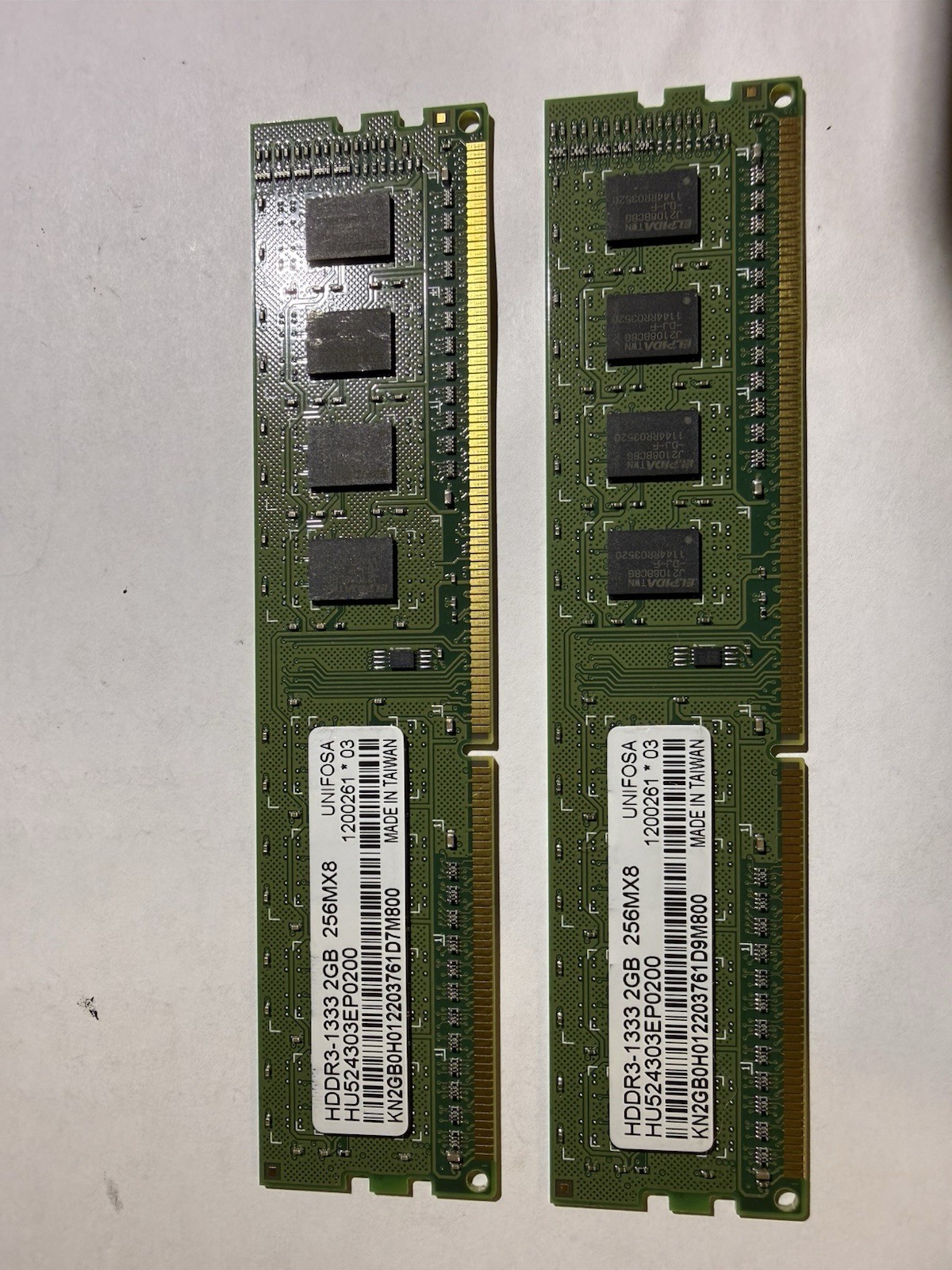 UNIFOSA DDR3-1333 DDR3 SDRAM 2GB (2x1GB) DIMM 240-Pin RAM Memory Modules