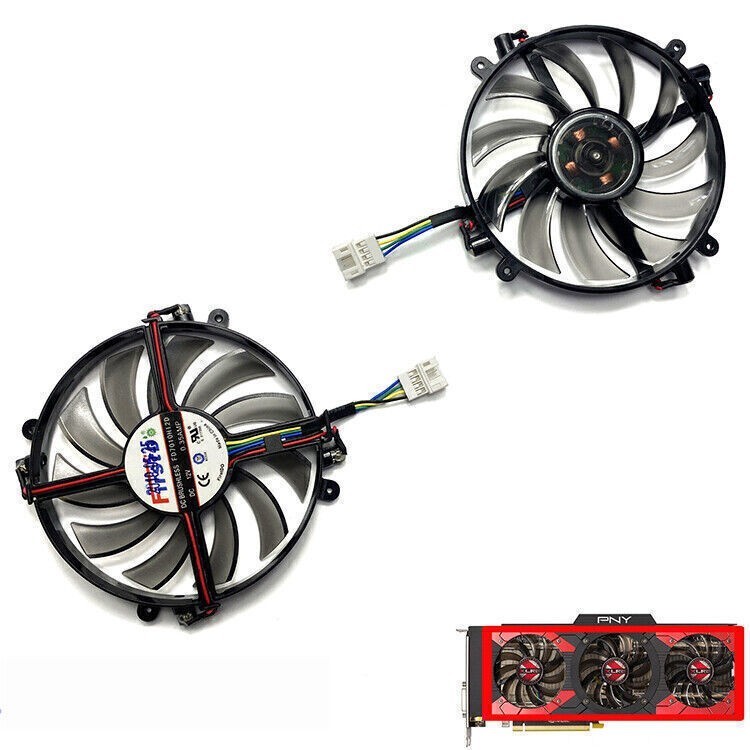 1/3 PCS Cooling Fan FD7010H12D Replacement Fan for GTX1080 1070 8GB XLR8 GAMING
