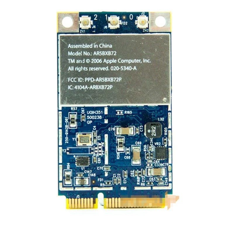 AR5BXB72 AR5418 Half Mini PCIe WiFi Card Dual Band 2.4G/5G 300Mbps For Apple Mac