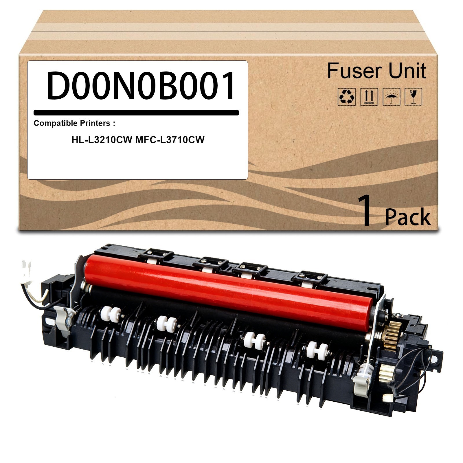 1 Pack D00N0B001 Fuser Unit -110V Compatible with Brother HL-L3210CW MFC-L3710CW