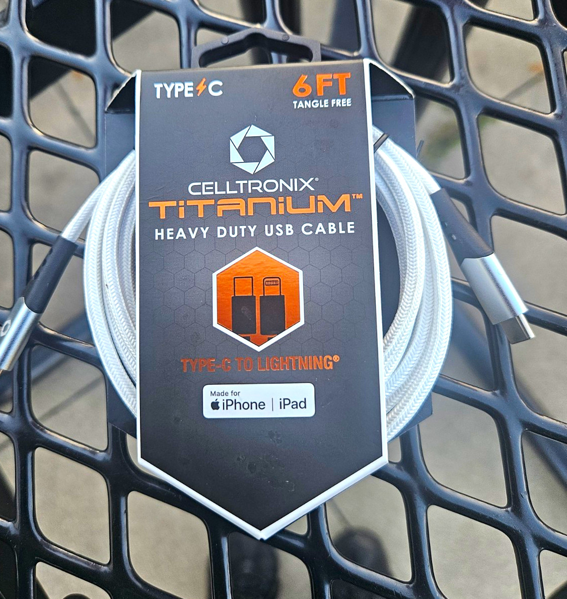 Celltronix Heavy Duty USB-C to Fast Cable 6 ft  for Apple iPhone iPad