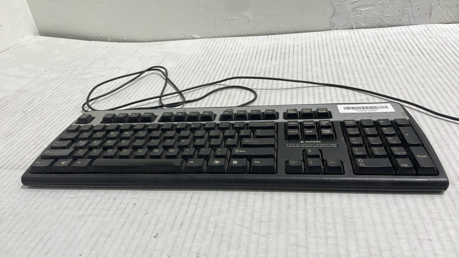 HP KU-0316 Standard QWERTY PC Business USB Wired Desktop Keyboard Black