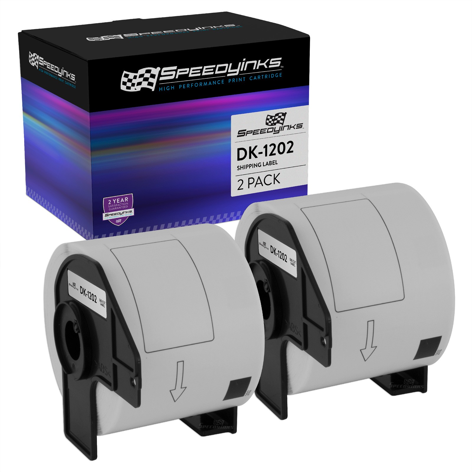 2PK Compatible DK-1202 Shipping Labels - 2.4 in x 3.9 in (62 mm x 100 mm)