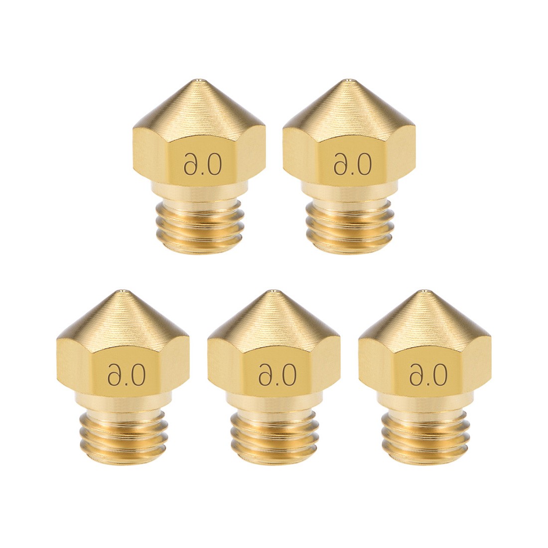 5pcs 0.6mm 3D Printer Nozzle for MK10 1.75mm Filament