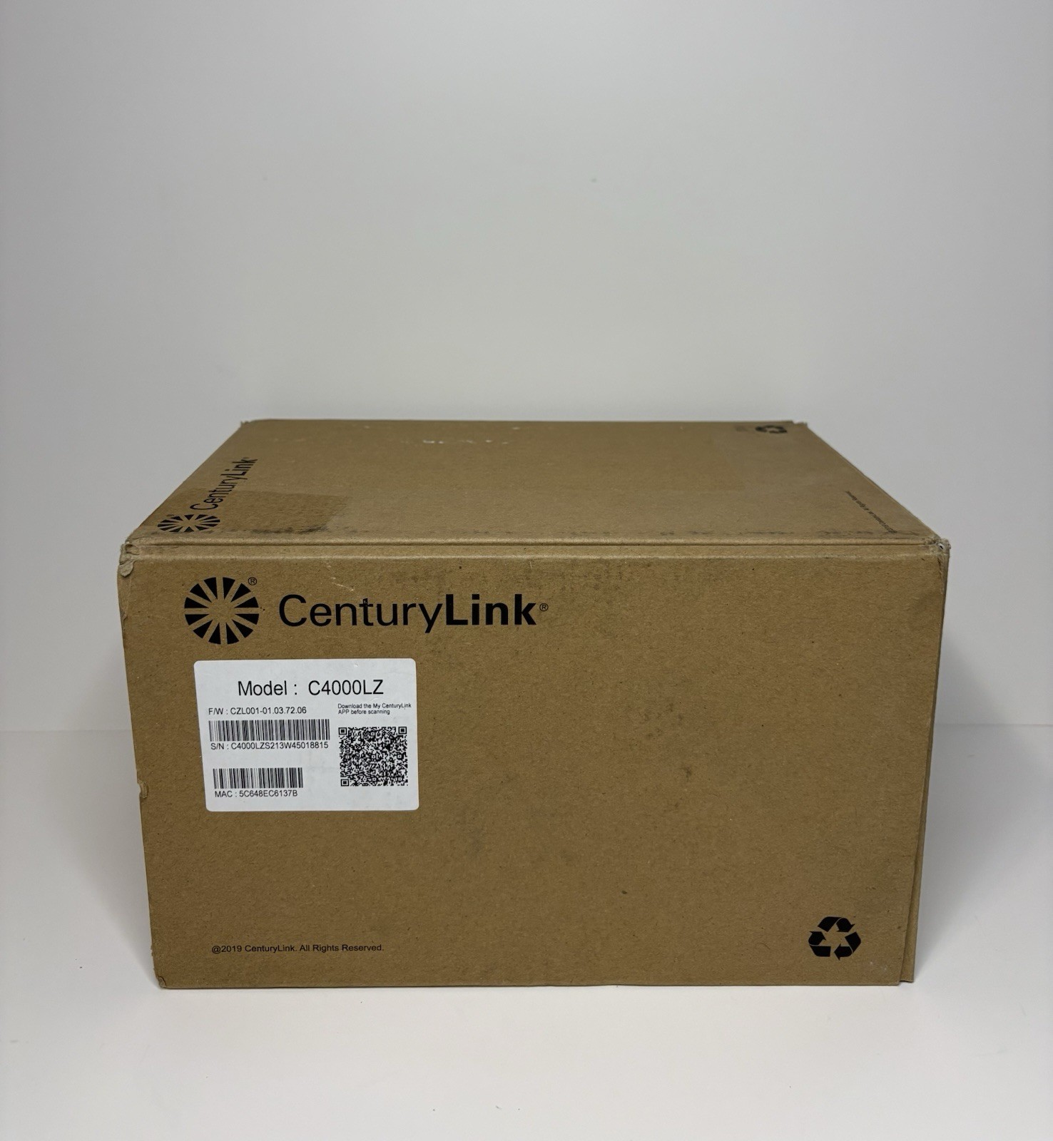 CenturyLink C4000LZ WiFi Modem Router -New