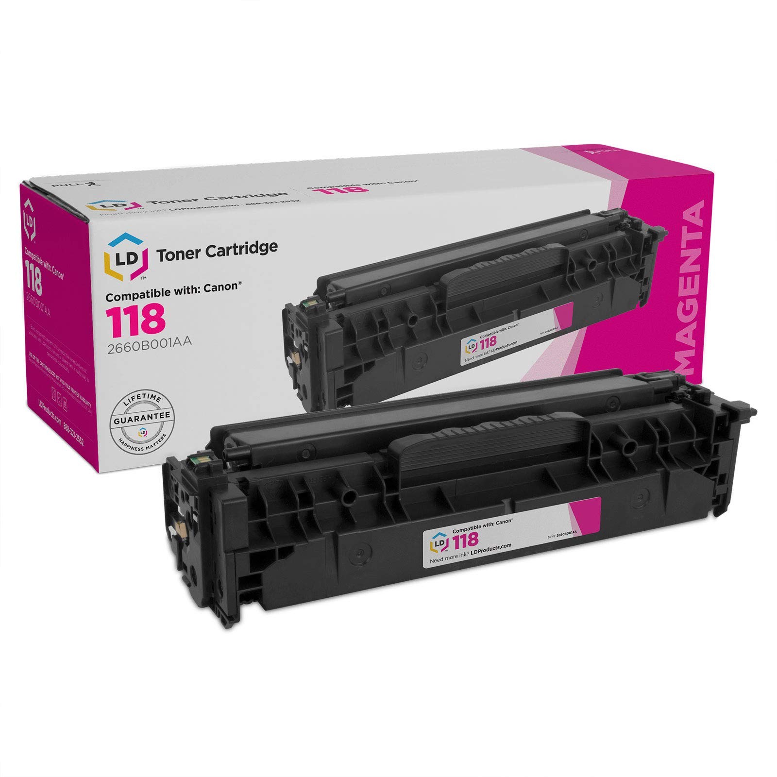LD Products Reman Compatible Toner Replacement for Canon 118 (Magenta)