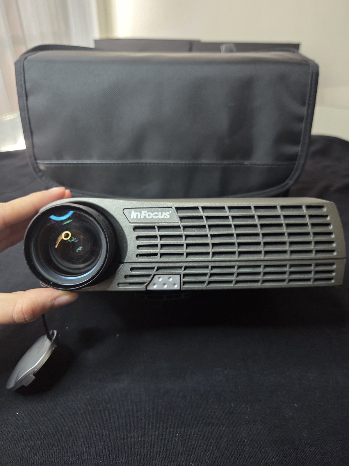 InFocus LP70+ DLP Desktop Projector, Audio In, S-Video, DVI, Carrying Case