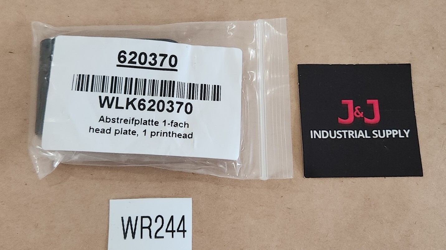 *BRAND NEW* Videojet WLK620370 1 Printhead Head Plate Accessory 620370 +Warranty