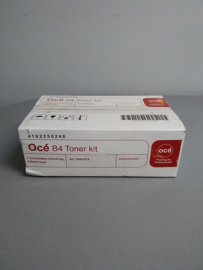 Oce B4 25001878 Original Toner Kit 2 Toners Bottles for Oce 9300/9400.+Waste bag