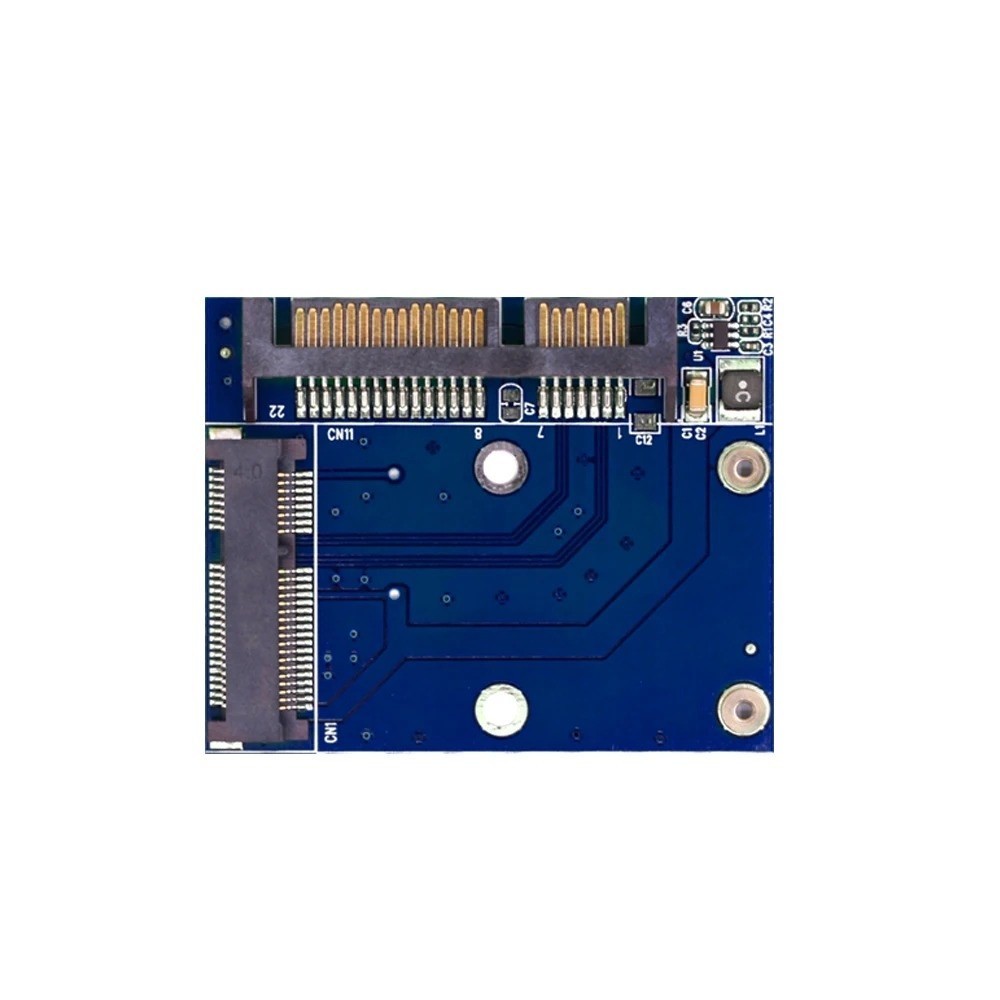 M.2 NGFF mSATA SSD to 2.5 SATA Adapter Converter Riser Card 6Gbps PC Laptop