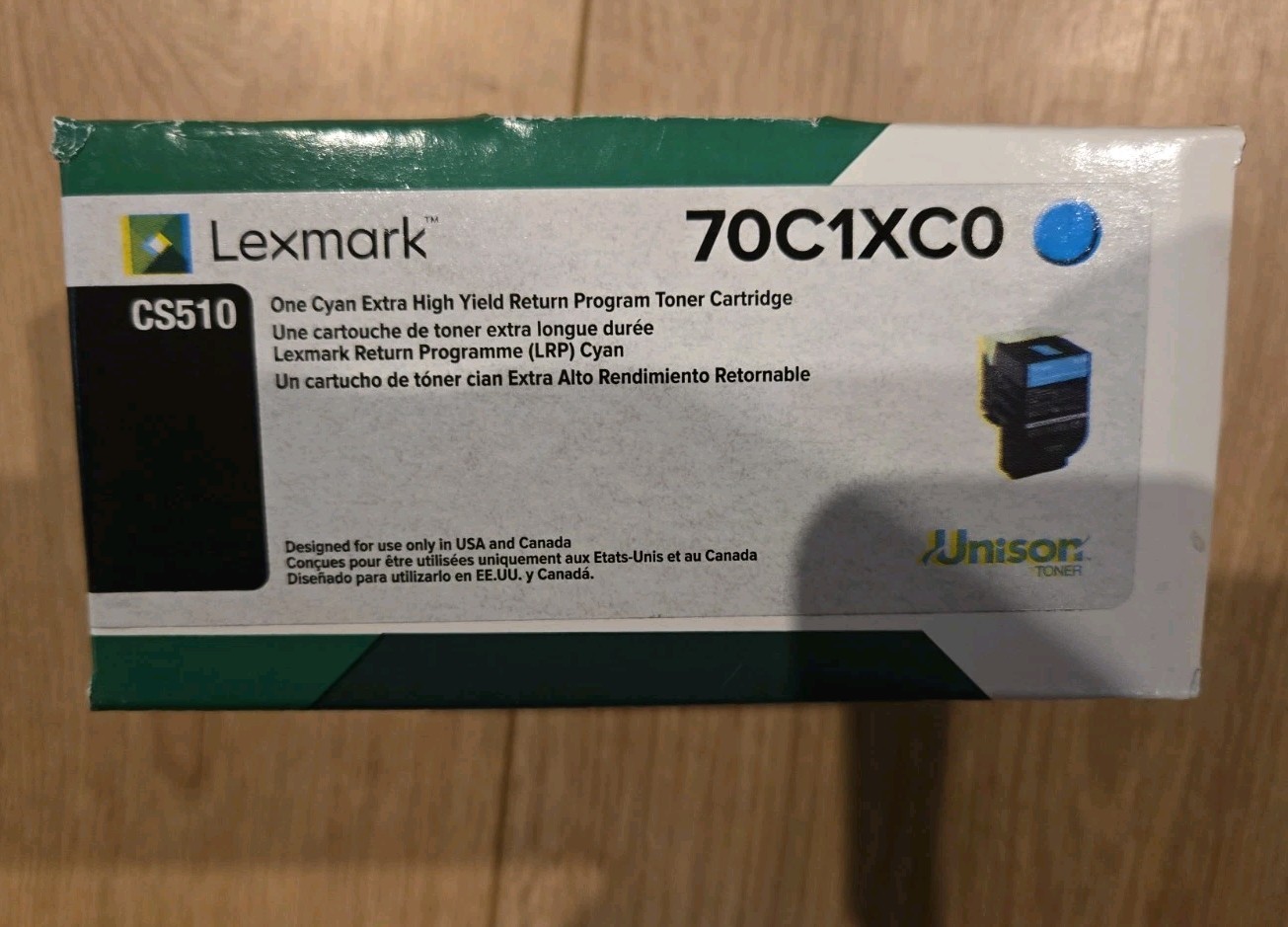 Lexmark printer ink-fits CS510 printer--70C1XK0- Cyan
