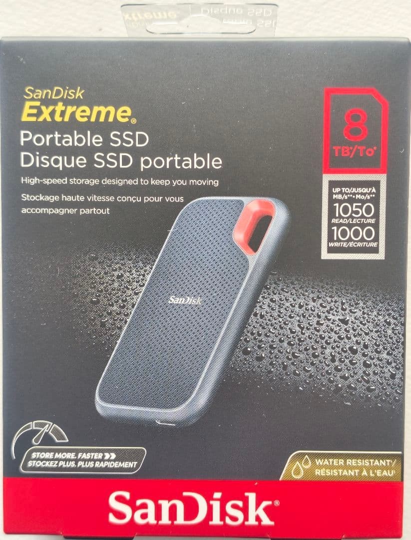 SanDisk Extreme Portable SSD 8TB USB 3.2 Gen-2 Type-C Unopened