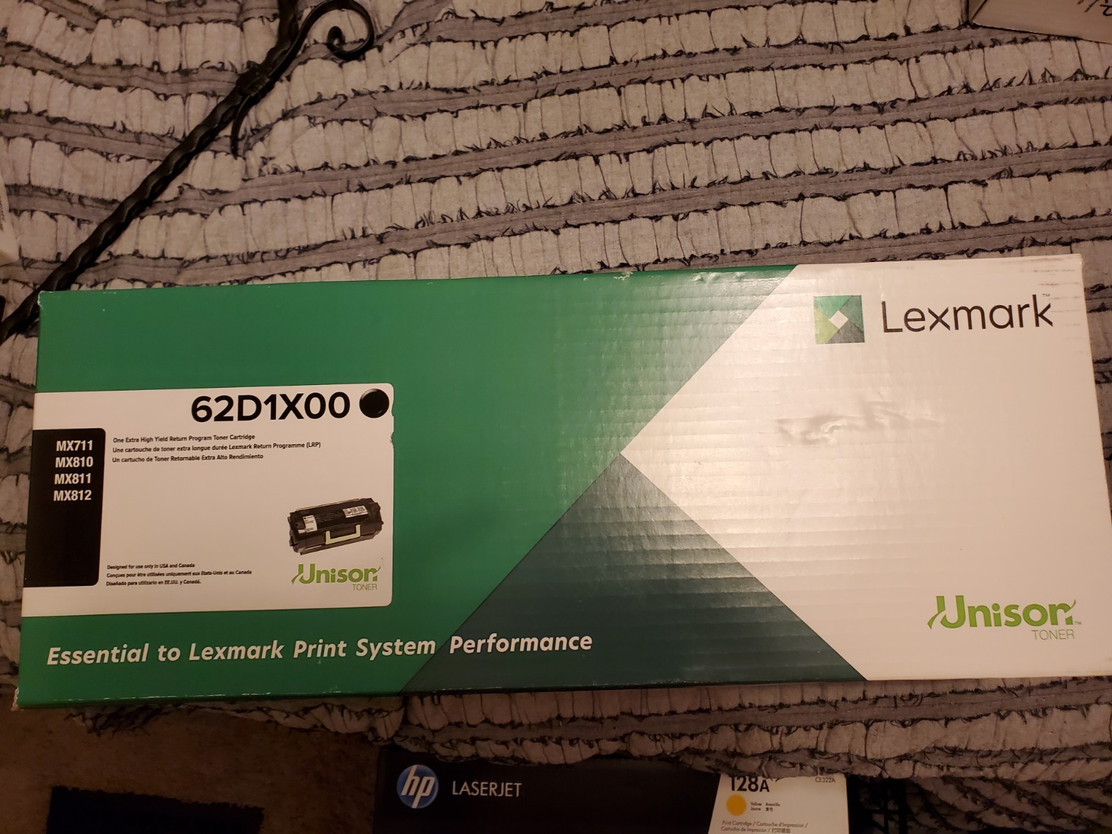 New Lexmark Laser Toner Cartridge 62D1X00 Black Ink Cartridge