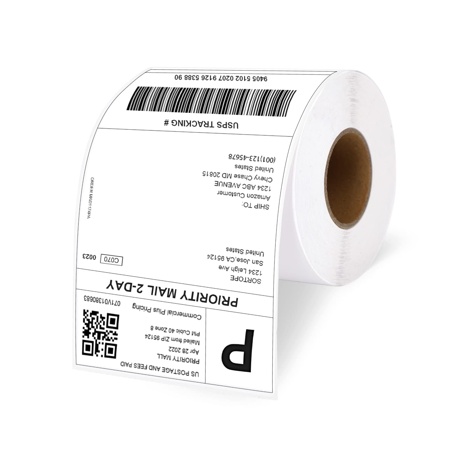 4"x6" Direct Thermal Shipping Labels, 500 Shipping Labels/Roll - Thermal Shippin