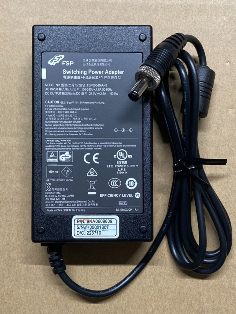 Genuine FSP AC/DC Switching Power Supply Adapter 24V 2.5A 60W FSP060-DAAN3