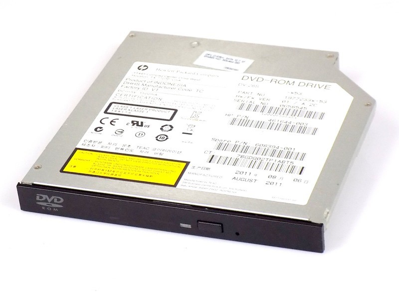 HP 608394-001 TEAC DV-28S-W53 CD-ROM DVD-ROM Notebook Drive Black