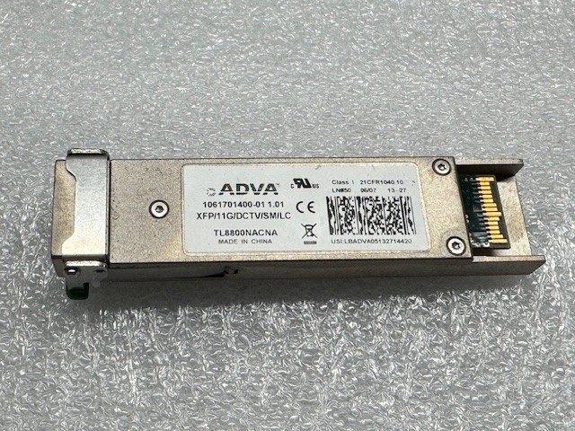 ADVA 1061701400-01 1.01 XFP/11G/DCTV/SM/LC