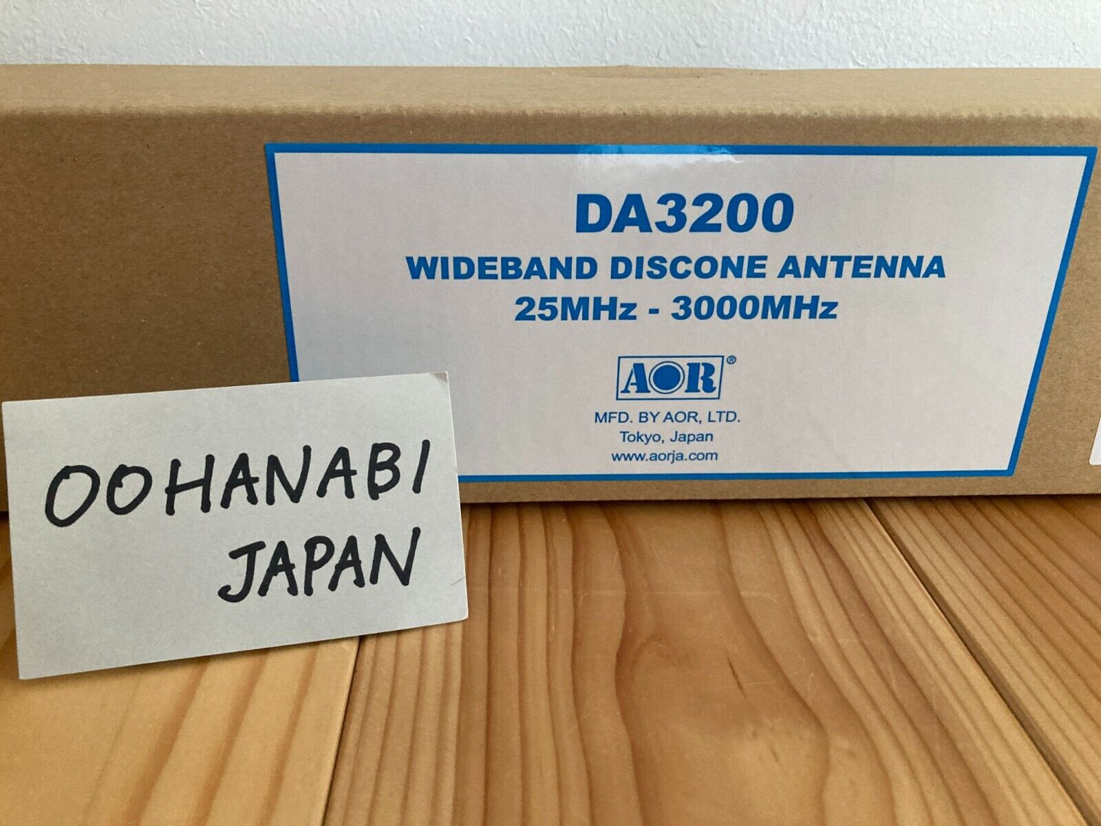 DA3200 AOR Wideband Discone Antenna with 5D-2V 15m NP 25～3000MHz 50Ω Φ25-50 