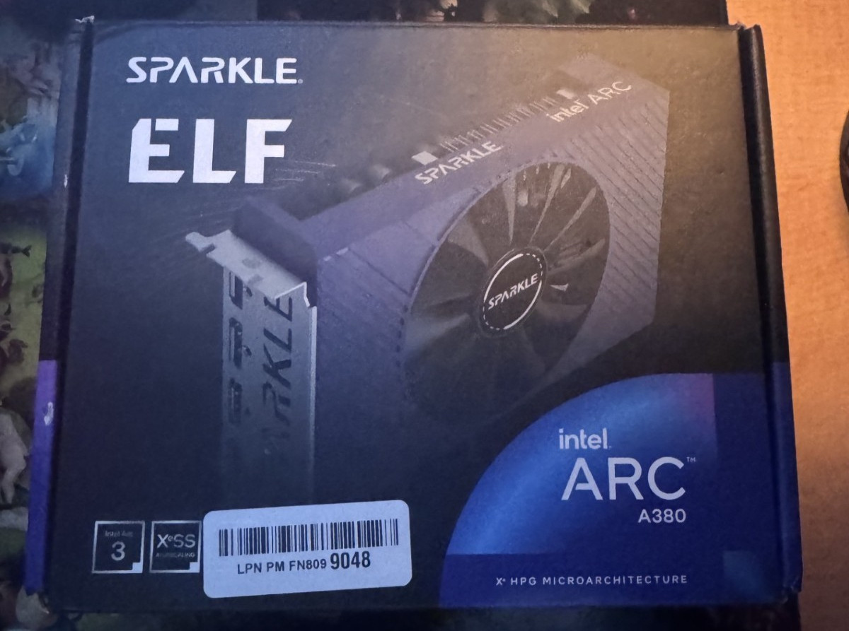 SPARKLE Intel Arc A380 ELF Series 6GB GDDR6 Graphics Card Gaming PC