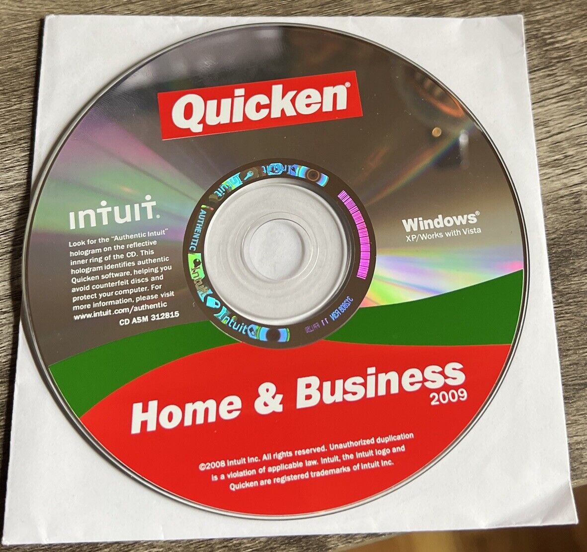 Intuit Quicken Home & Business 2009 For Windows