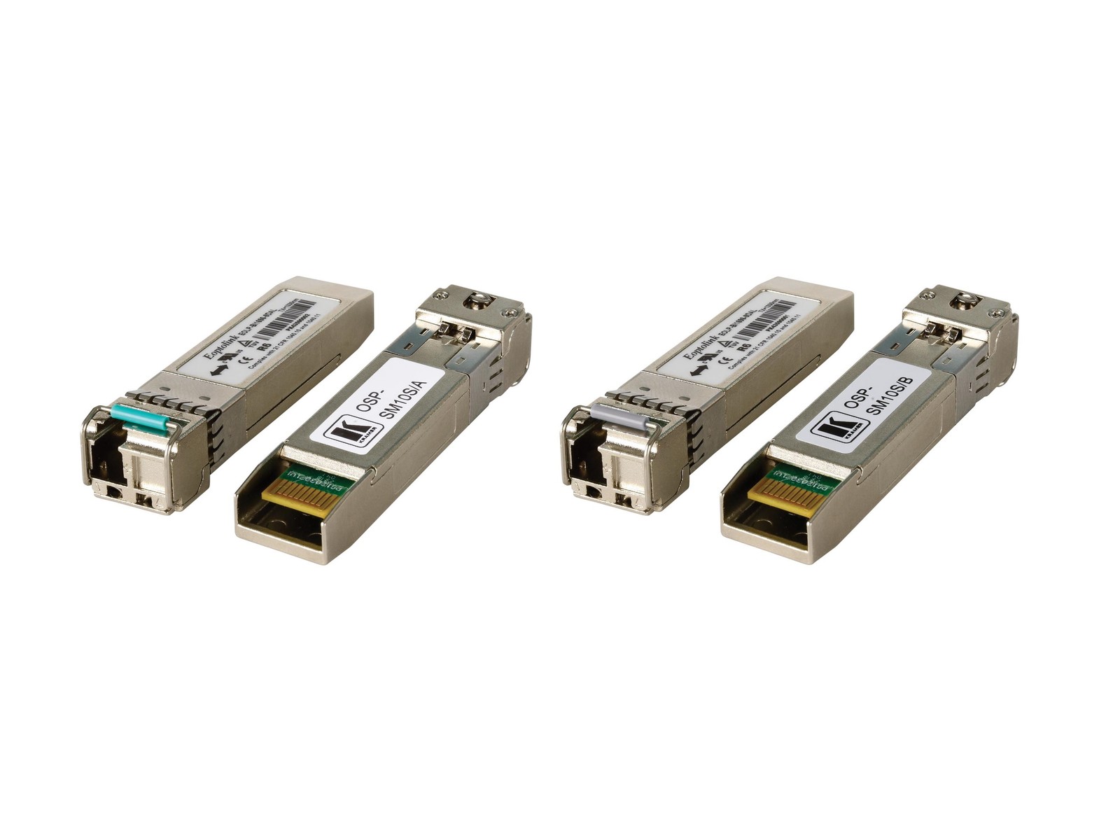 Kramer OSP-SM10S Optical SFP Plus Transceiver Pair over 10G Simplex SM Fiber