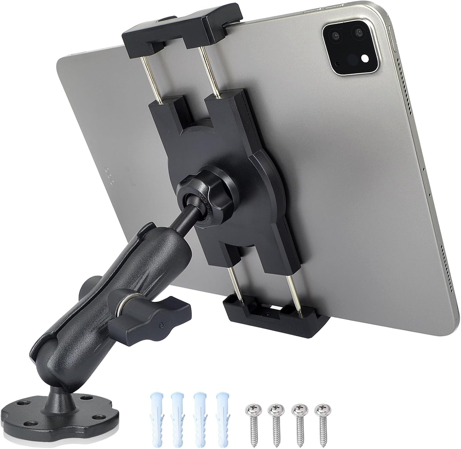 Tablet Mount for Truck Aluminum Arm iPad Car Holder Black 