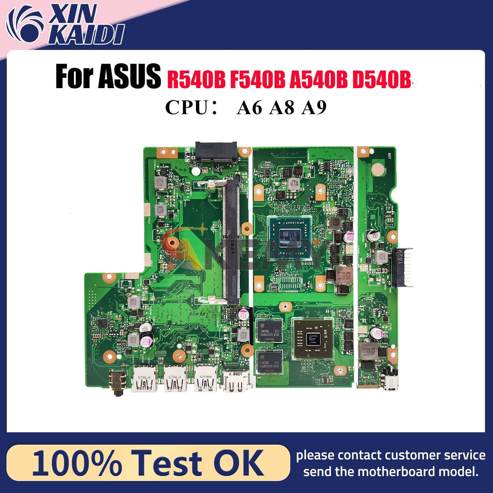 X540BP Laptop Motherboard For ASUS X540B D540B A540B R540B F540B Mainboard