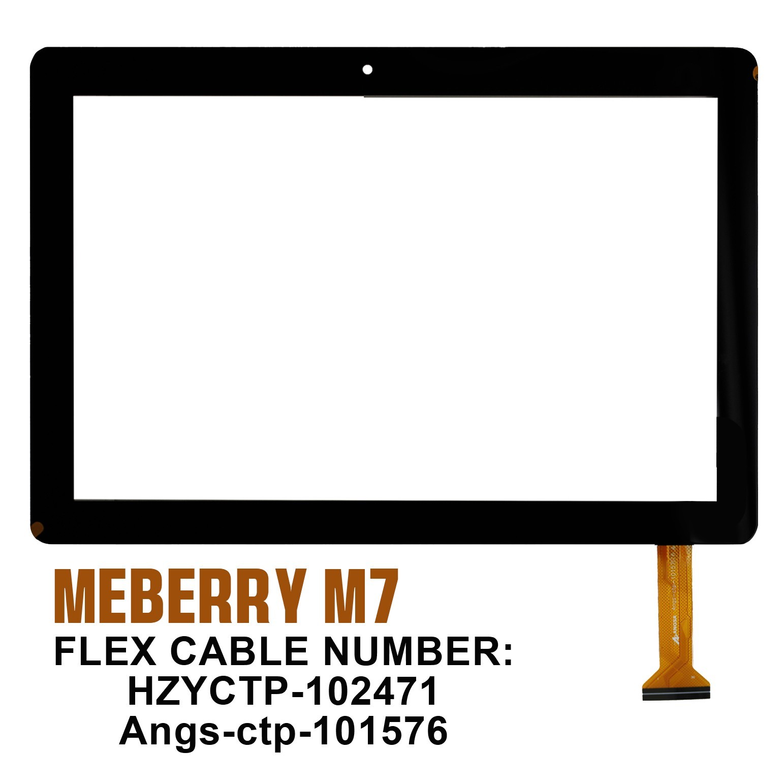 10.1" Touch Screen Digitizer HZYCTP-102471 / Angs-ctp-101576 For Meberry M7 USA