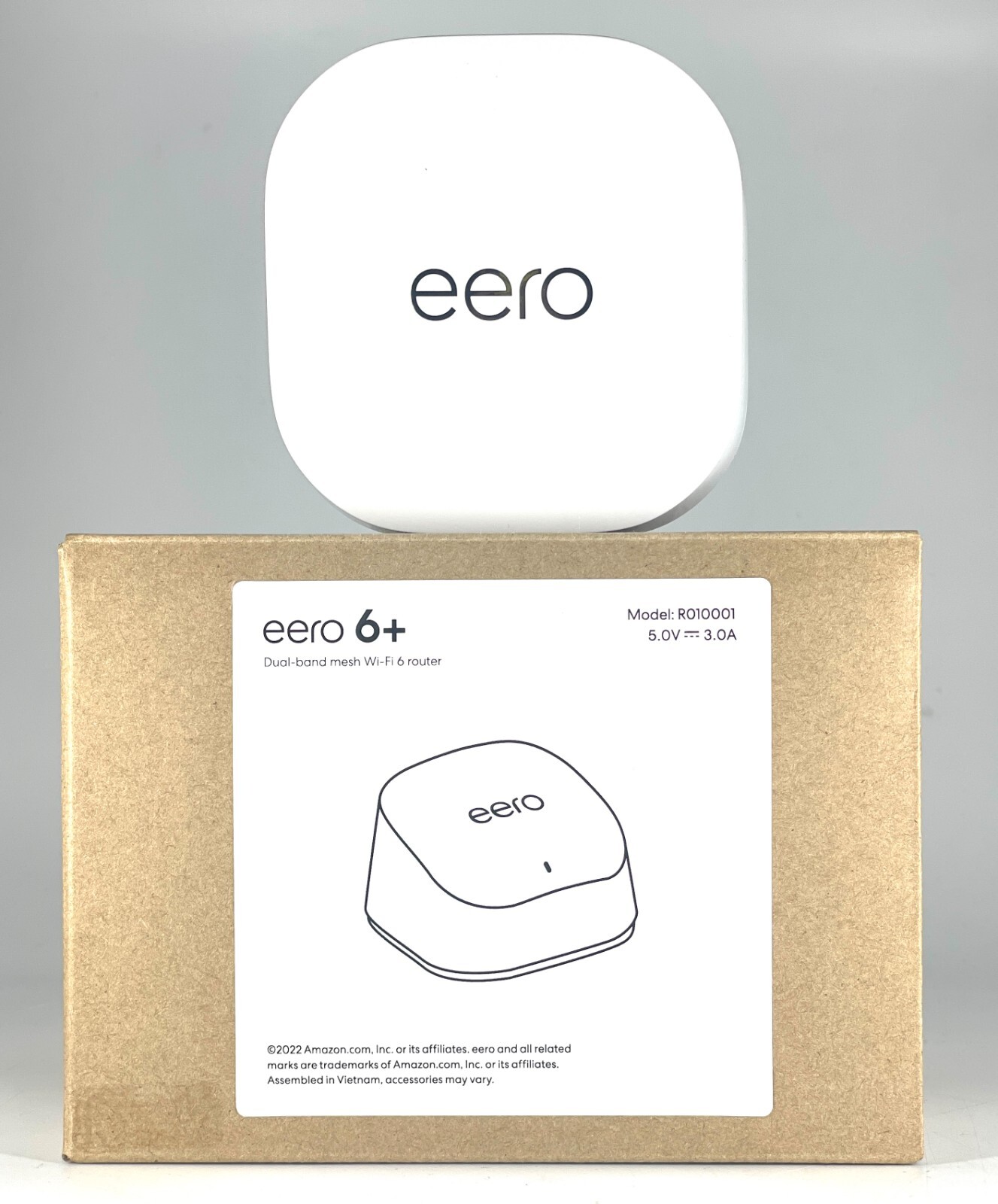 EERO 6 Plus Dual Band Mesh Wi-Fi Router Speeds Up To 1 Gbps 1,500 Sq Ft - White