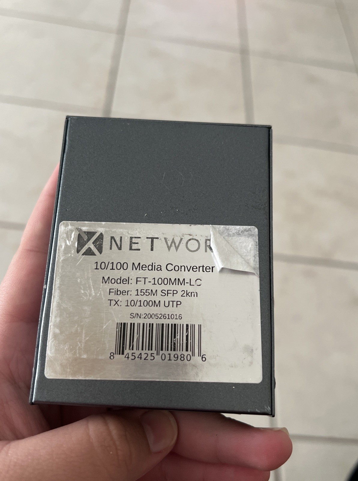 NETWORX 10/100M FIBER OPTICAL MEDIA CONVERTER - FT-1000MM-LC