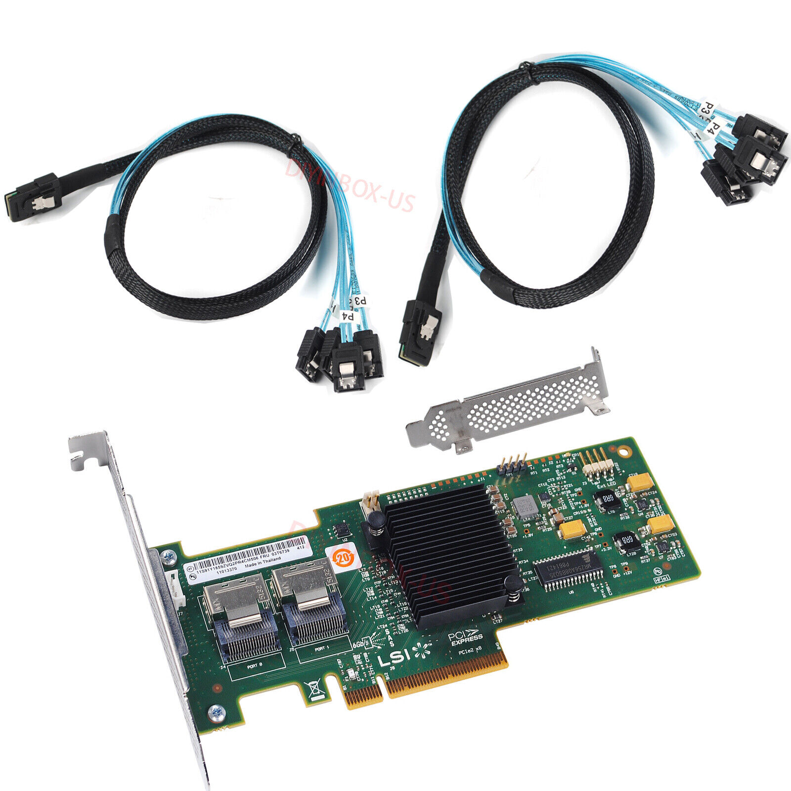 LSI 6Gbps 9240-8i FW:P20 IT Mode ZFS FreeNAS unRAID + 2*SFF-8087 SATA Cable US