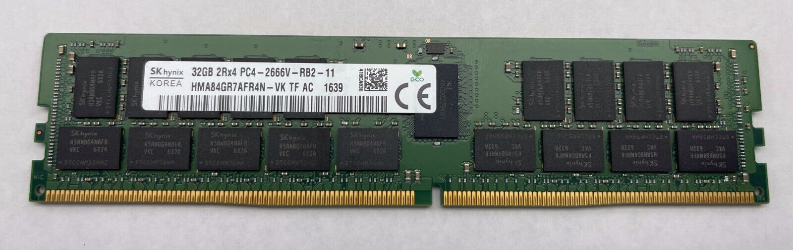 Hynix 32GB 2Rx4 PC4-2666V-RB2-11 DIMM Server Memory HMA84GR7AFR4N-VK TF AC 1639