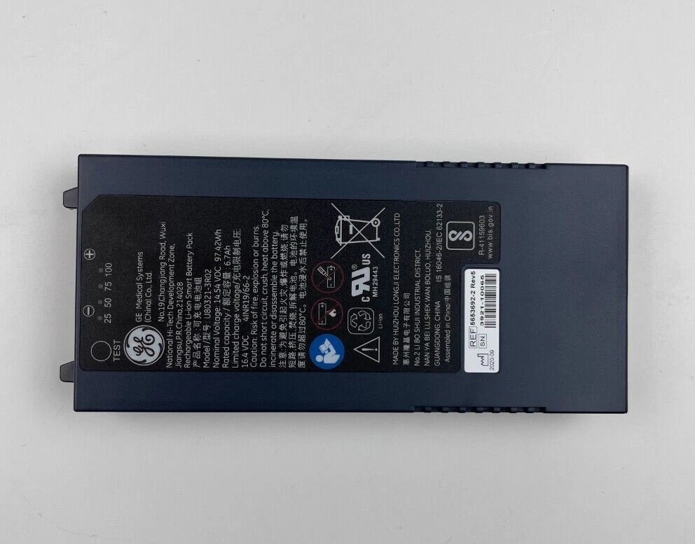 New Original U80321-3R02 Battery for GE LOGIQ V1 V2 5653692-2 Ultrasound Machine