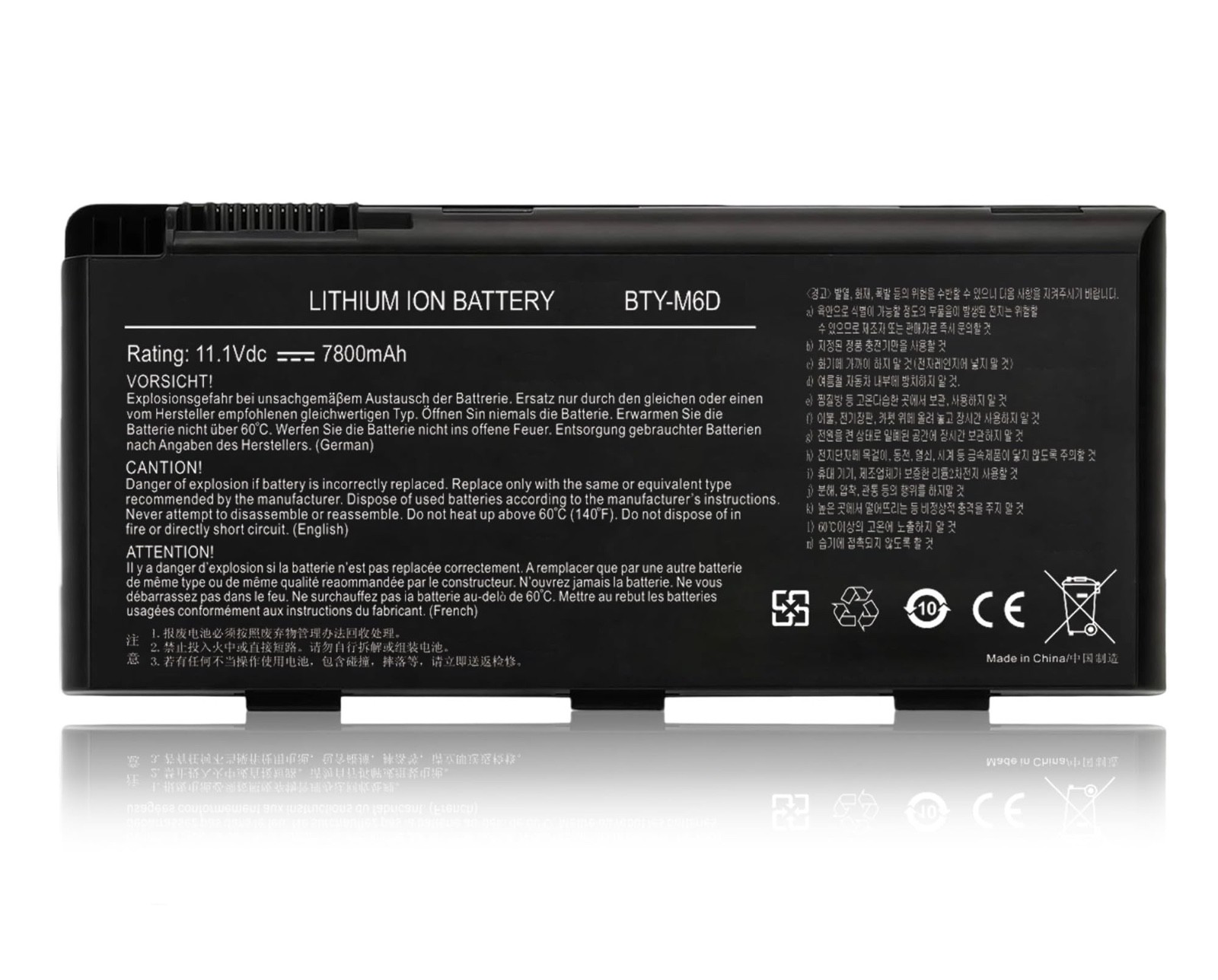 ⚡ JIONR BTY-M6D Battery MSI GT60 GT70 GT680 GT780 11.1V 7800mAh 9-Cell